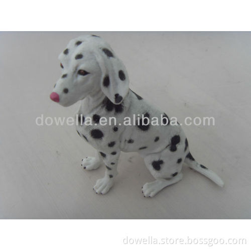 3d dog plastic figure toys/PVC cartoon figure toys/OEM animal figure toys